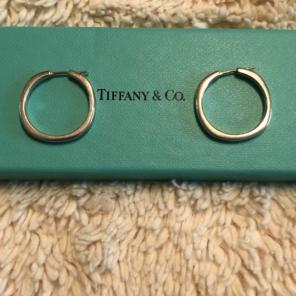 Tiffany and CO hoop earrings